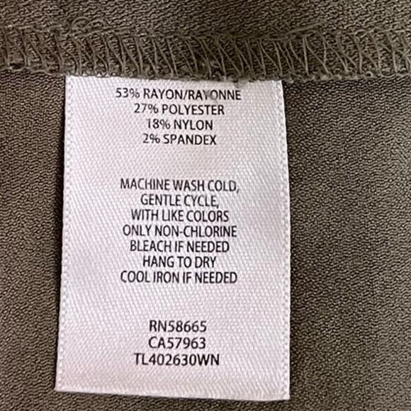 Leith High Waist Olive Green Shorts‎ Plus Size 4X - Picture 6 of 8